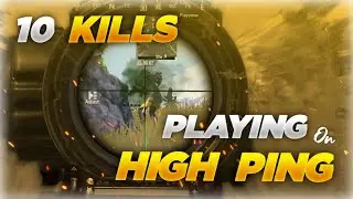 Playing On High Ping | 10 Kills | Server Down Problem | PUBG MOBILE