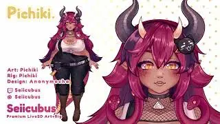 Vtuber Model Showcase | Seiicubus | Live2D Rig