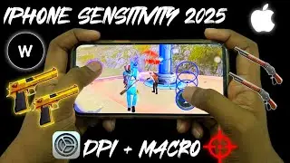 iphone headshot setting free fire 2025 | iphone sensitivity + dpi + macro settings free fire