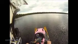 Горные снегоходы по воде 2014 hd720