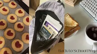 back to school prep-vlog. bakinbg, shopping, etc