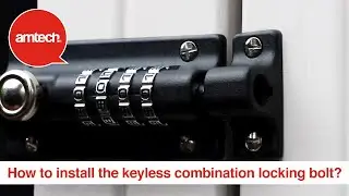 How to install a keyless combination locking bolt?