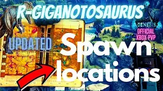 ALL R-Giganotosaurus Spawn Locations | Genesis 2 | Ark Survival Official Xbox PVP