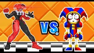 The Amazing Digital Circus VS Harley Quinn. Batman vs Glitch