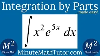 Integration by Parts | Integrate x^2*e^(5x) dx by Parts
