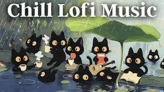 [Playlist] Jazz Lo-fi Chill Beats ☂️ Coffee & Chill Music / Jazzy HipHop /  Lo-fi Rain