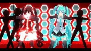 [MMD] Mozaik Role ver Hatsune and Zatsune Miku~~