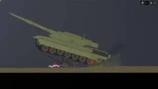 People fight each other on sand map in People Playground