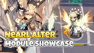 Nearl Alter Module Showcase on Bosses | Arknights CN