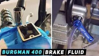 Suzuki Burgman 400 Rear Brake Fluid Change 2007-2016 | Mitch's Scooter Stuff