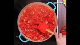 Томатный суп с морепродуктами