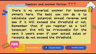 Should I register my Business as VAT or Non-VAT?