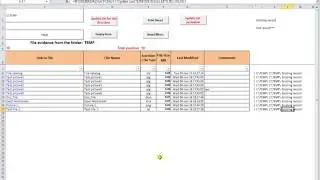 cataloging all the files in a folder and its subfolders, in excel