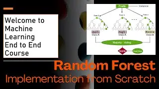 64. Random Forest Implementation: Step-by-Step Guide From scratch and with Scikit-learn 🌳💻