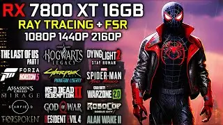 RX 7800 XT + RYZEN 7 5800X3D | Test in 25 Games | 1080p - 1440p & 4K | Detailed Test 🔥 | 2023