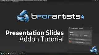 Tutorial  - Bforartists Presentation Addon