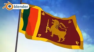 How to make an Animated Flag in Blender#blender #tutorial
