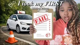 I took my FIRST driving lesson!! || *gone right!!???*