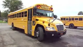 Canastota bus leaving the yard in 2011ish