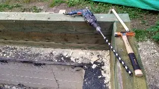 Крепление (сборка) стенового бруса на нагели.