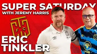Eric Tinkler in studio with Jeremy Harris ahead of the MTN8 Semi-Finals