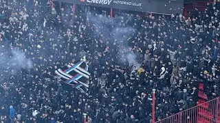 Grobari na 175. večitom derbiju (Crvena zvezda - Partizan 3:3, 22.02.2025.)