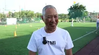 Семейный спортивный праздник. Батыр Мучаев и Аюка Хасиков.