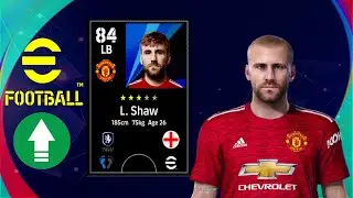 L. Shaw PES2021 Manchester United EFootball | Face+Stats