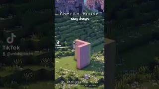 ✨ Minecraft Cherry House✨🌸 #minecraft #shorts #short #minecraftbuilding #aesthetichouse #coquette