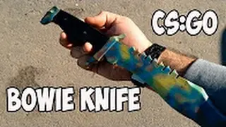 DIY BOWIE KNIFE CSGO with templates