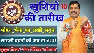 लाडली बहनों के खाते में आज आयेंगे ₹1500 #मोहन_भैया_का_राखी_सगुन!!#Ladli_Bahana #Old_Pension #450_गैस