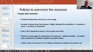Global Pandemic Webinar Series: Economics and the Threat of Recession