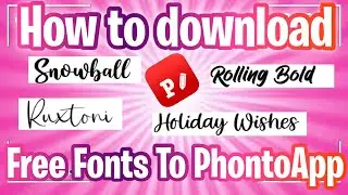 HOW TO DOWNLOAD FREE CUSTOM FONTS TO PHONTO APP #PhontoApp #fonts  #dafont