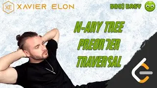 LeetCode 589 | N-Ary Tree Pre-Order Traversal | Iterative + Recursive Solution (Java + Whiteboard)