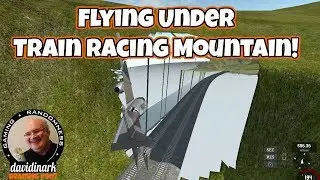 FLYING UNDER THE MOUNTAIN! BeamNG Drive Train Racing Mountain Mod