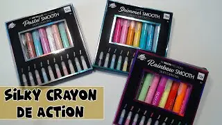 Présentation des Silky crayons de chez Action