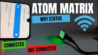 Wifi Connection Status Monitor ATOM Matrix ESP32 M5Stack