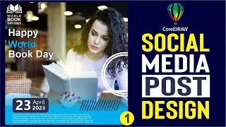 Social Media Post Design in Coreldraw | coreldraw | coreldraw tutorial |KH_Graphics