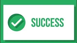 Success Check Mark Animation On Green Background