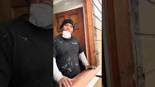 Before we order the new window we need to making sure no leak in our end. We add new slope sill wood