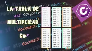La tabla de Multiplicar en C# lenguajes de programación  .NET