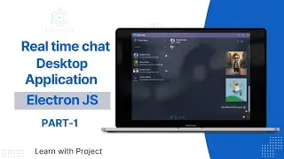 Real time chat desktop application electron JS MERN stack project overview #1