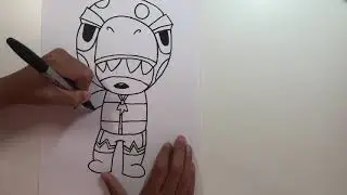 How To Draw Dino Leon | Brawl Stars