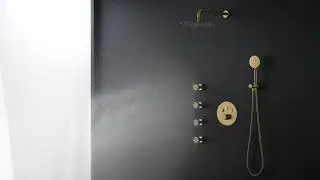 Bostingner 2 inch round shower body jets, two water outlet models, you can switch as you need