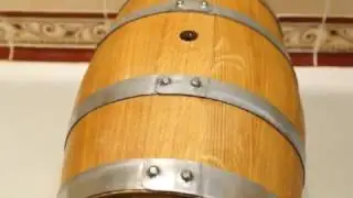 Первая заливка дубовой бочки из г.Майкоп