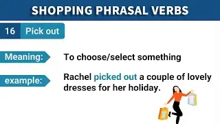 Useful Shopping Phrasal Verbs in English | English for free
