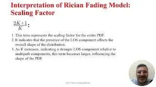Wireless Communication System Unit 17: Rician Fading Model