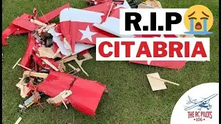 12 months to build - 10 seconds to destroy! Balsa USA 1:4 Citabria Aerobatic Pro RC plane crash!