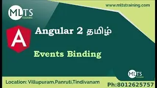 Angular 2 Events Binding in Tamil | MLTS Training
