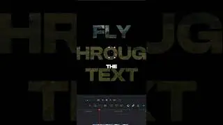 How to create a Text Fly Through Effect in Davinci Resolve! 